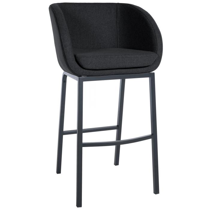 Barhocker HLO-CP333 B Filz ~ anthrazit