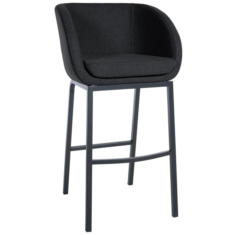 Barhocker HLO-CP333 B Filz ~ anthrazit
