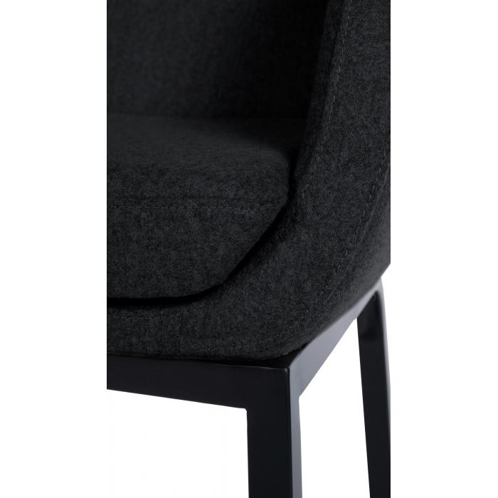 Barhocker HLO-CP333 B Filz ~ anthrazit