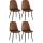 4er Set Sthle HLO-CP48 Samt ~ braun