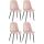 4er Set Sthle HLO-CP48 Samt ~ pink