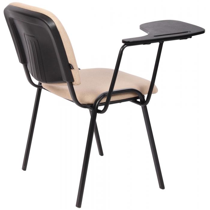 Stuhl HLO-CP111 mit Klapptisch Stoff ~ creme