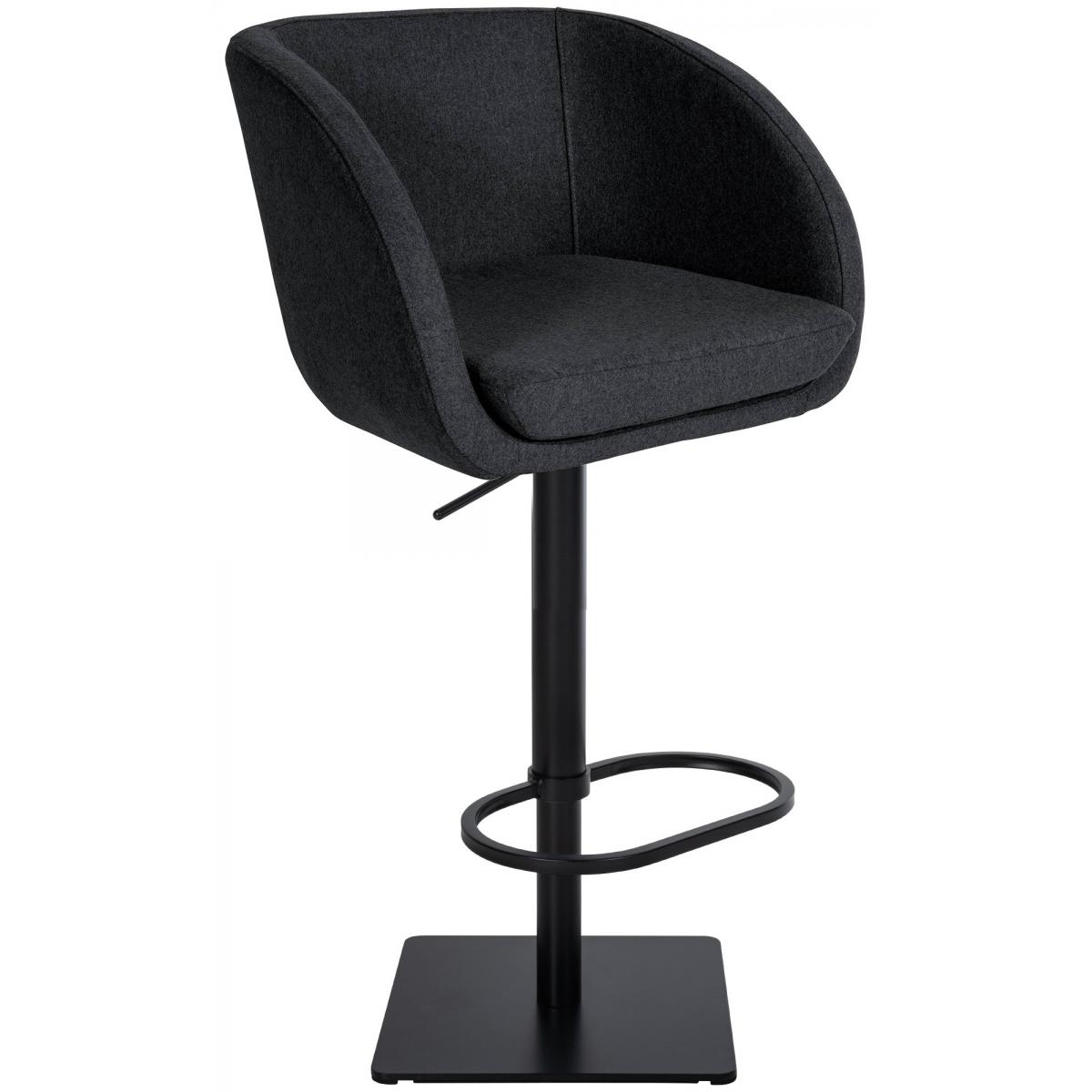 Barhocker HLO-CP319 B Filz ~ anthrazit