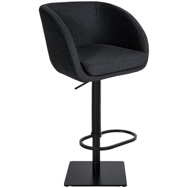 Barhocker HLO-CP319 B Filz ~ anthrazit