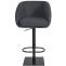 Barhocker HLO-CP319 B Filz ~ grau