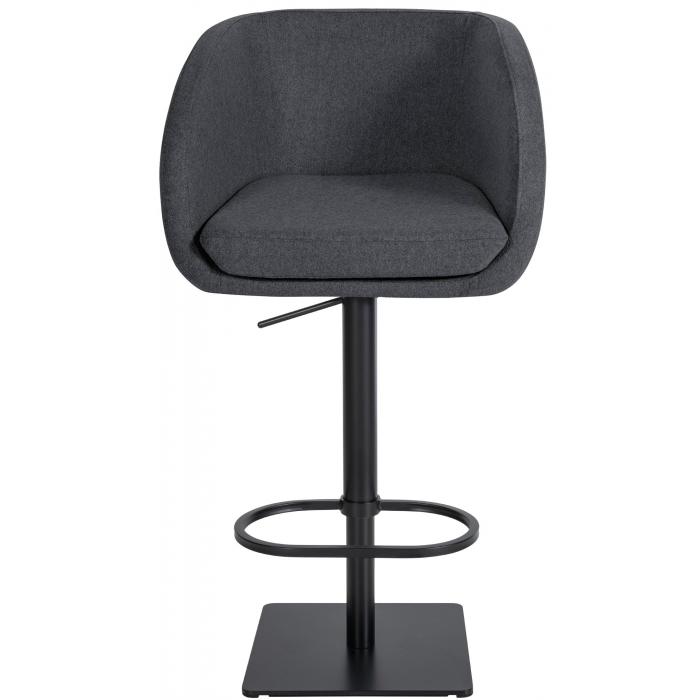 Barhocker HLO-CP319 B Filz ~ grau
