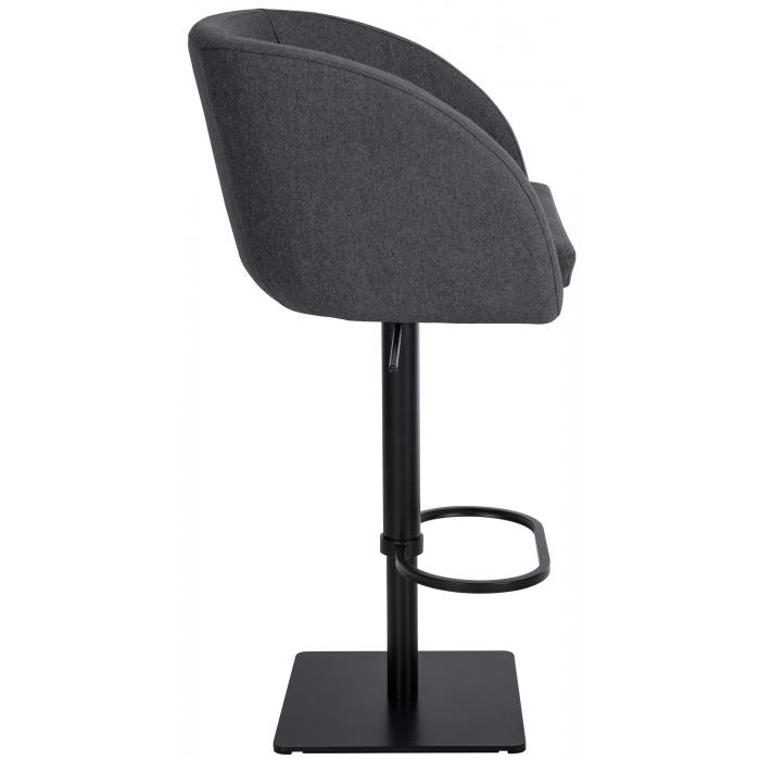 Barhocker HLO-CP319 B Filz ~ grau