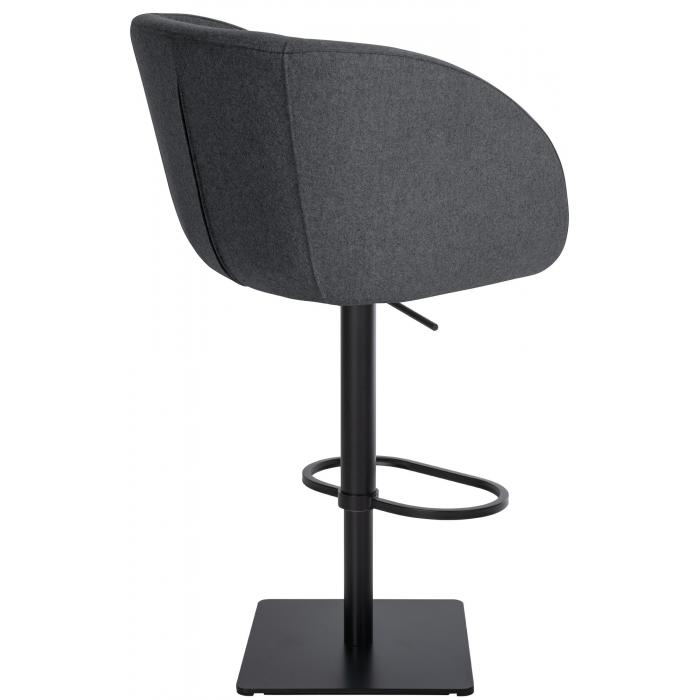 Barhocker HLO-CP319 B Filz ~ grau