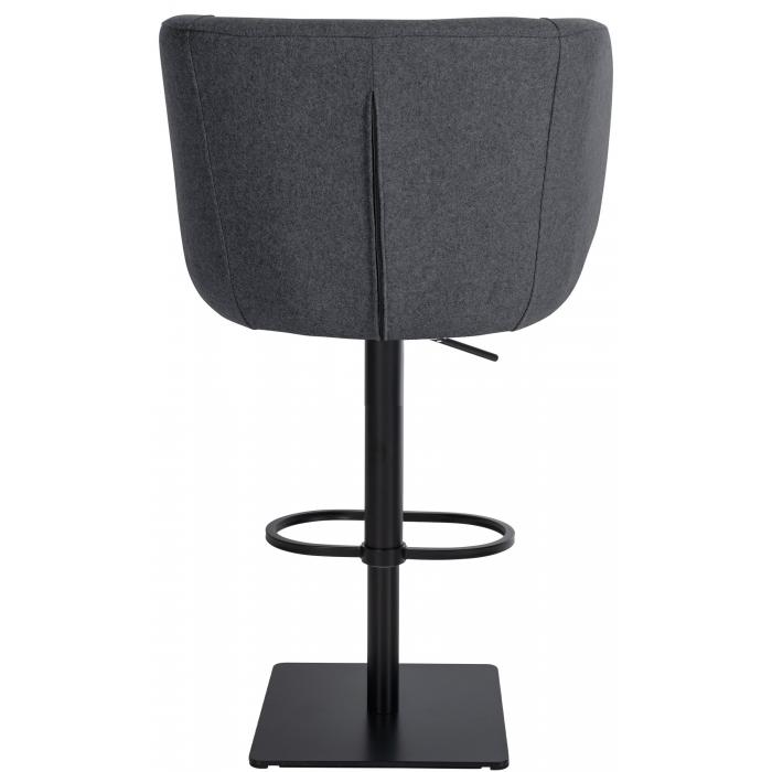 Barhocker HLO-CP319 B Filz ~ grau