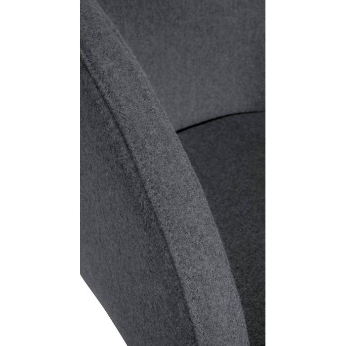 Barhocker HLO-CP319 B Filz ~ grau