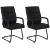2er Set Besuchersthle HLO-CP4 ~ schwarz/schwarz