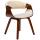 Esszimmerstuhl HLO-CP110 Stoff ~ walnuss/creme