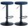 2er Set Barhocker HLO-CP291 Samt schwarz ~ blau