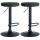 2er Set Barhocker HLO-CP291 Samt schwarz ~ grn