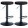 2er Set Barhocker HLO-CP291 Samt schwarz ~ schwarz