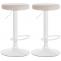 2er Set Barhocker HLO-CP291 Samt wei ~ creme