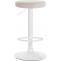 2er Set Barhocker HLO-CP291 Samt wei ~ creme