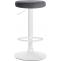 2er Set Barhocker HLO-CP291 Samt wei ~ dunkelgrau