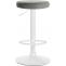 2er Set Barhocker HLO-CP291 Samt wei ~ grau