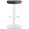 2er Set Barhocker HLO-CP291 Samt wei ~ dunkelgrau