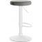 2er Set Barhocker HLO-CP291 Samt wei ~ grau