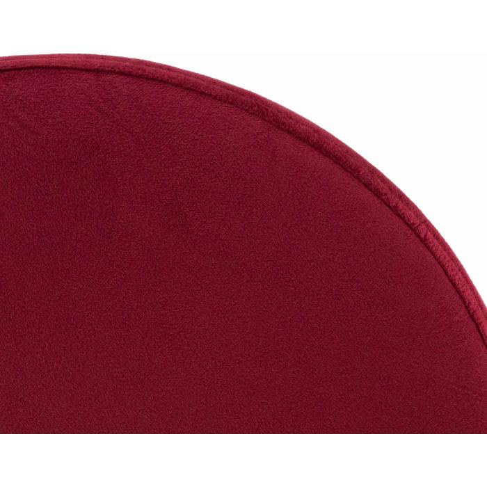 2er Set Barhocker HLO-CP291 Samt chrom ~ rot