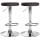 2er Set Barhocker HLO-CP290 Kunstleder chrom ~ braun