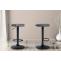 2er Set Barhocker HLO-CP290 Kunstleder schwarz ~ grau