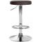 2er Set Barhocker HLO-CP290 Kunstleder chrom ~ braun