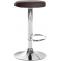 2er Set Barhocker HLO-CP290 Kunstleder chrom ~ braun