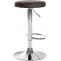2er Set Barhocker HLO-CP290 Kunstleder chrom ~ braun