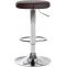 2er Set Barhocker HLO-CP290 Kunstleder chrom ~ braun