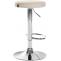 2er Set Barhocker HLO-CP290 Kunstleder chrom ~ creme