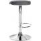2er Set Barhocker HLO-CP290 Kunstleder chrom ~ grau