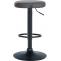 2er Set Barhocker HLO-CP290 Kunstleder schwarz ~ grau