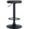 2er Set Barhocker HLO-CP290 Kunstleder schwarz ~ schwarz