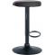 2er Set Barhocker HLO-CP290 Kunstleder schwarz ~ schwarz