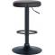 2er Set Barhocker HLO-CP290 Kunstleder schwarz ~ schwarz