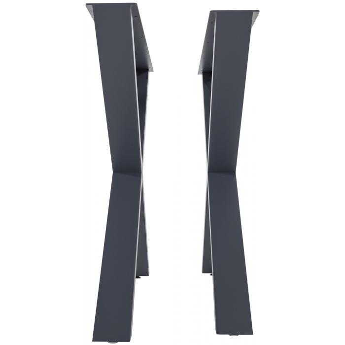 2x Tischbeine HLO-CP81 M ~ grau