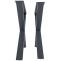 2x Tischbeine HLO-CP81 L ~ grau
