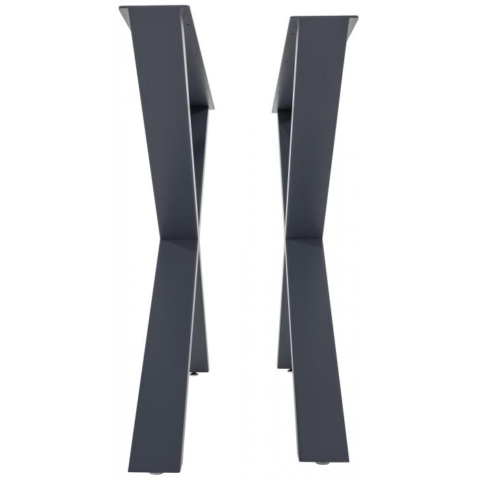 2x Tischbeine HLO-CP81 L ~ grau