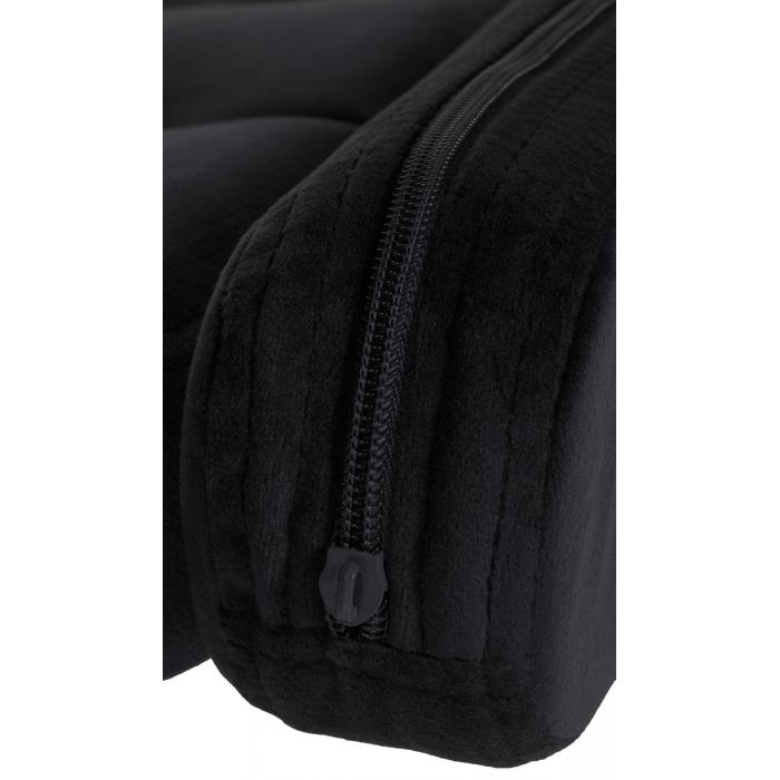 Barhocker HLO-CP314 Samt chrom ~ schwarz