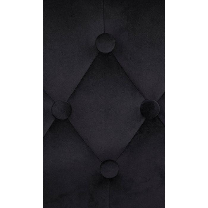 Barhocker HLO-CP314 Samt chrom ~ schwarz