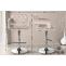Barhocker HLO-CP314 Samt chrom ~ creme
