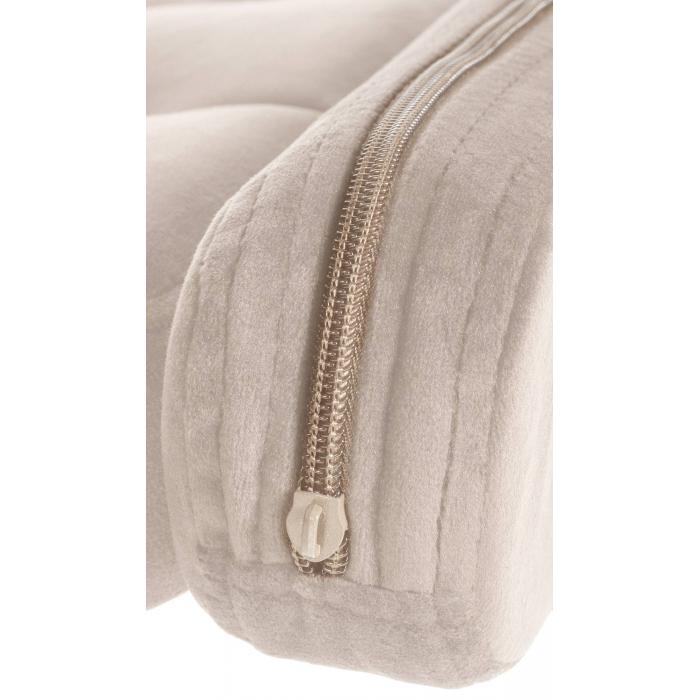 Barhocker HLO-CP314 Samt chrom ~ creme