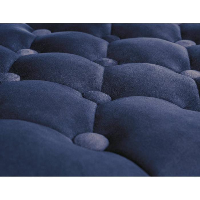 Barhocker HLO-CP314 Samt chrom ~ blau