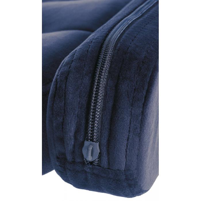Barhocker HLO-CP314 Samt chrom ~ blau
