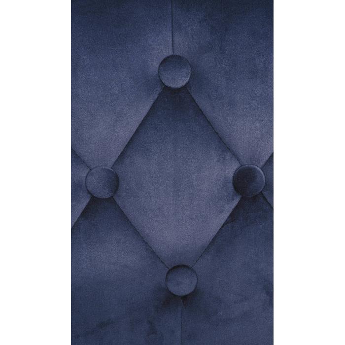 Barhocker HLO-CP314 Samt chrom ~ blau