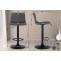 2er Set Barhocker HLO-CP239 Kunststoff ~ grau