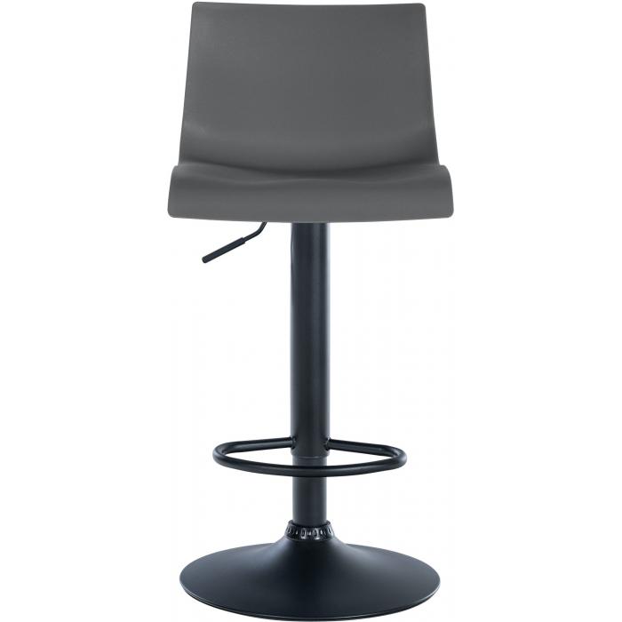 2er Set Barhocker HLO-CP239 Kunststoff ~ grau